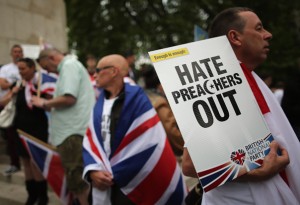 The BNP Hold A Demonstration In Central London