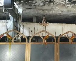 مردم بجان آمده یک امامزاده را به آتش کشیدند