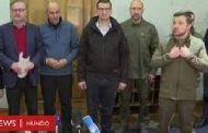 فیلم؛ زلنسکی در دیدار با مقامات همسایه: پیروز خواهیم شد