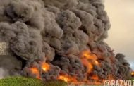 فیلم؛ حمله پهپادی اوکراین به انبار نفت متجاوزان روسیه در کریمه