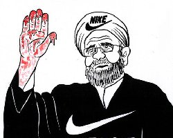 فیلم؛ اقدام بیشرمانه یک عضو لمپن هیات همراه رئیسی در نیویورک