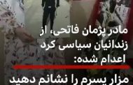 فیلم؛ مادر پژمان: جانیان پیکر فرزندم را ربودند مزارش را نشانم دهید